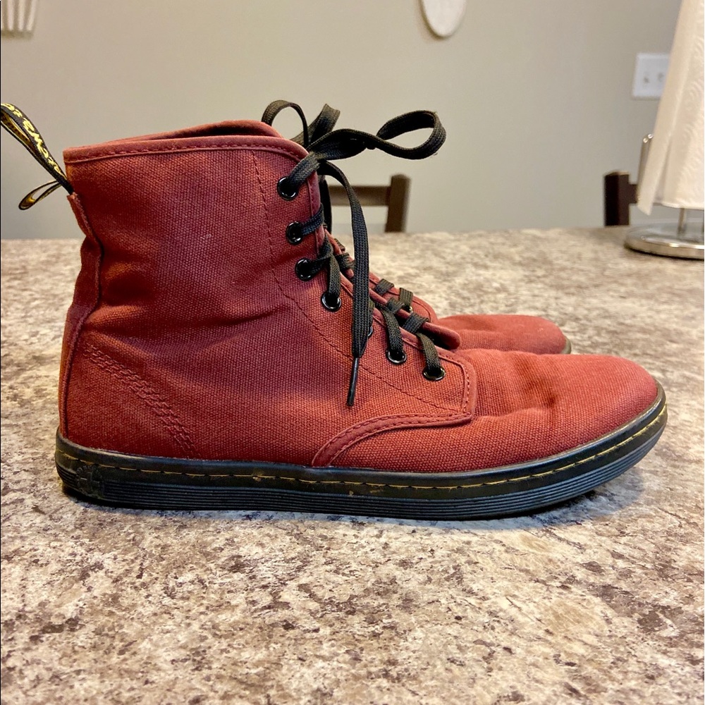 Maroon Dr. Martens